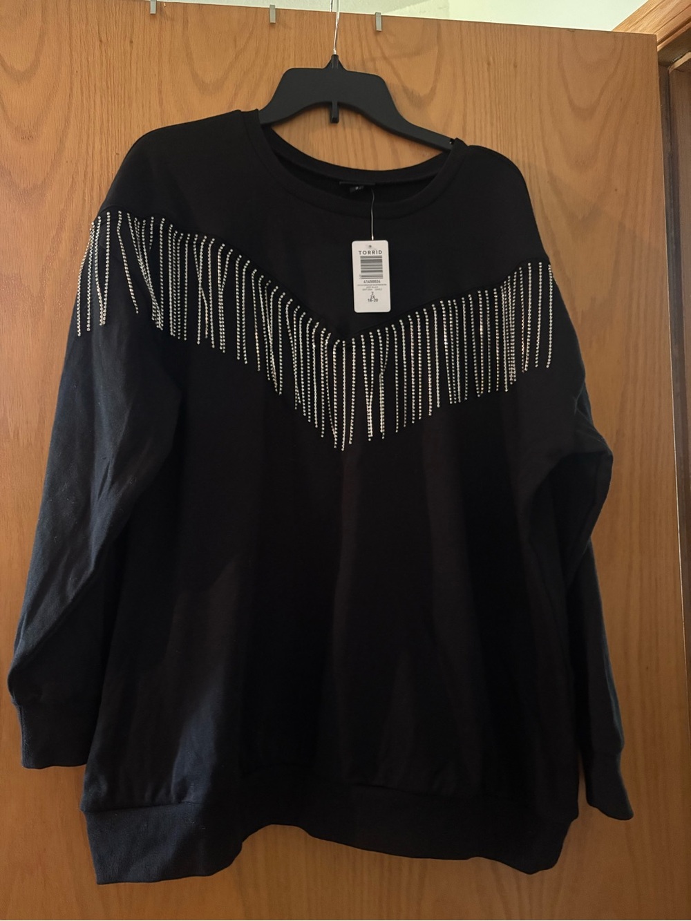Women’s torrid Black Crewneck Top, Brand New, Size 2